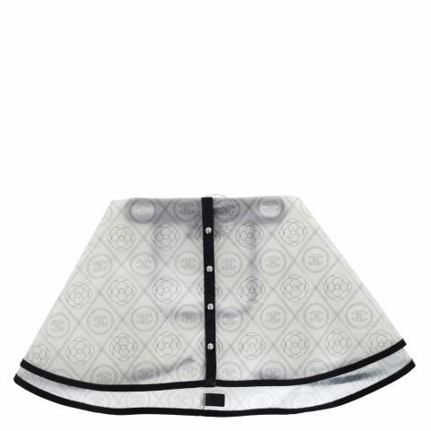 Sell Chanel Camellia Handbag Raincoat Printed PVC White